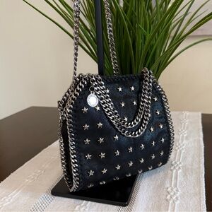 Stella McCartney Falabella Ltd Edition Fold Over Studded Shaggy Deer Mini